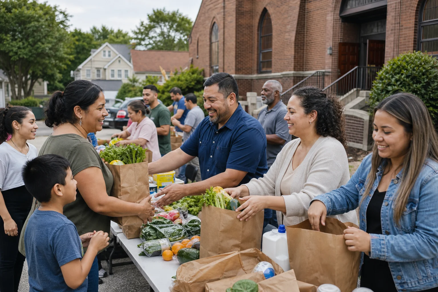 Personas participando en Benevolencia